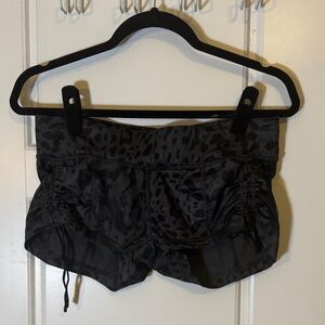 Lululemon Black Leopard Print Women's Shorts